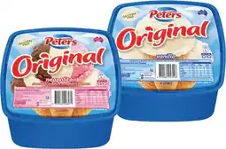 IGA Peters Original Ice Cream Selected Varieties offer