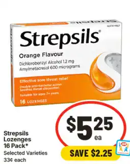 IGA Strepsils Lozenges offer