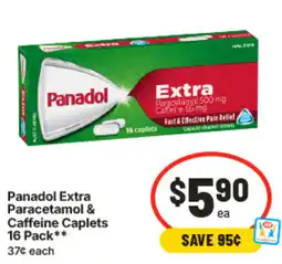 IGA Panadol Extra Paracetamol & Caffeine Caplets offer