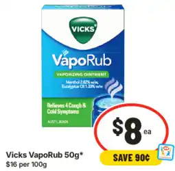 IGA Vicks VapoRub offer