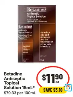 IGA Betadine Antisepti Topical Solution offer