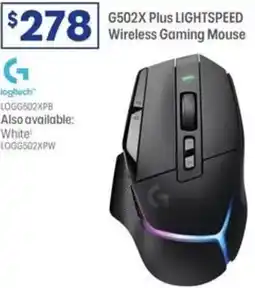 Officeworks Logitech g502x plus lightspeed wireless gaming mouse offer