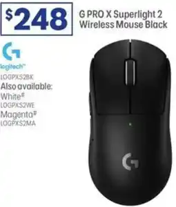 Officeworks Logitech g pro x superlight 2 wireless mouse black offer