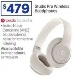 Officeworks Beats by dr.dre. studio pro wireless headphones offer