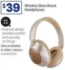 Officeworks Qu do wireless bass boost headphones offer