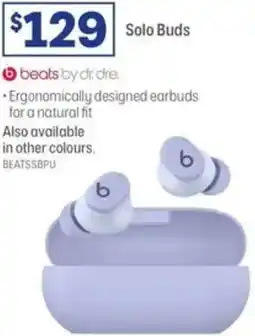 Officeworks Beats by dr.dre. solo buds offer