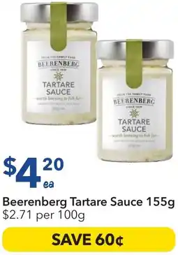 Ritchies Beerenberg Tartare Sauce offer