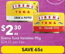 Ritchies Sirena Tuna offer