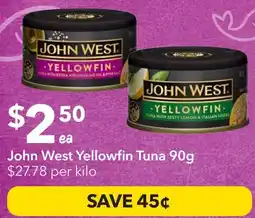 Ritchies John West Yellowfin Tuna offer