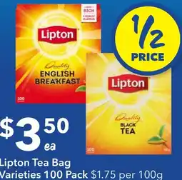 Ritchies Lipton Tea Bag offer