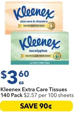 Ritchies Kleenex Extra Care Tissues offer