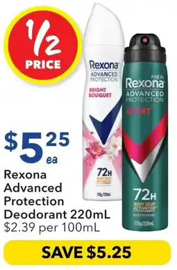 Ritchies Rexona Advanced Protection Deodorant offer