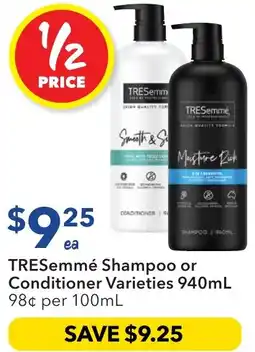 Ritchies TRESemmé Shampoo or Conditioner offer