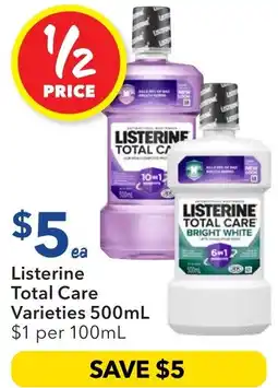 Ritchies Listerine Total Care offer