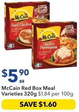 Ritchies McCain Red Box Meal offer