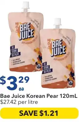 Ritchies Bae Juice Korean Pear offer