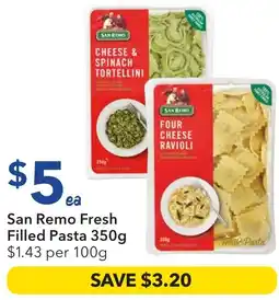 Ritchies San Remo Fresh Filled Pasta offer