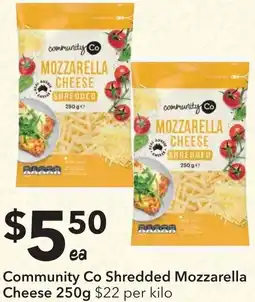 Ritchies Community co shredded mozzarella cheese offer