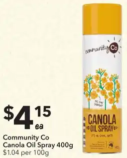 Ritchies Community Co Canola Oil Spray offer