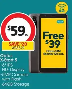 Coles Optus X-Start 5 offer