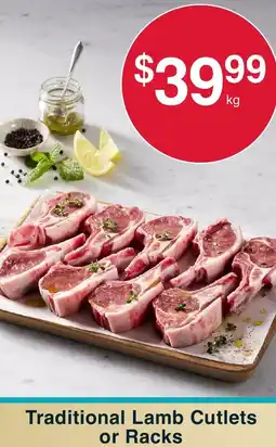 Australian Butchers Traditional Lamb Cutlets or Racks offer