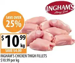 Supabarn Ingham's chicken thigh fillets offer