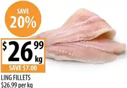Supabarn Ling fillets offer