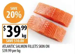 Supabarn Atlantic salmon fillets skin on offer