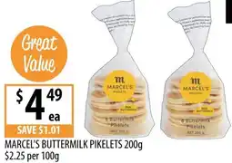 Supabarn Marcel's buttermilk pikelets offer