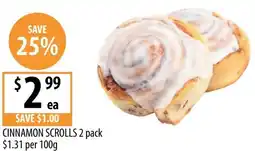 Supabarn Cinnamon scrolls offer