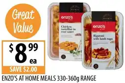 Supabarn Enzo's at home meals offer