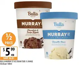 Supabarn Bulla murray st ice cream tubs offer