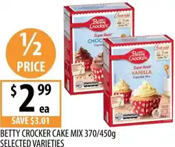 Supabarn Betty crocker cake mix offer