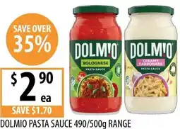 Supabarn Dolmio pasta sauce offer