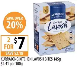 Supabarn Kurrajong kitchen lavosh bites offer