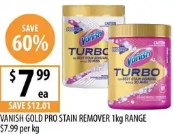 Supabarn Vanish gold pro stain remover offer