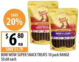 Supabarn Bow wow super snack treats offer