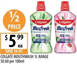 Supabarn Colgate mouthwash offer