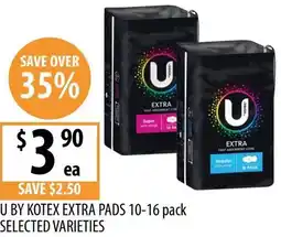 Supabarn U by kotex extra pads offer