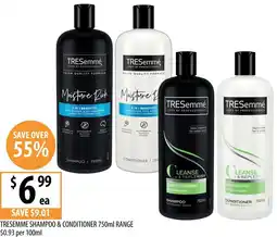 Supabarn Tresemme shampoo & conditioner offer