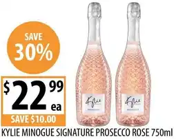 Supabarn Kylie minogue signature prosecco rose offer