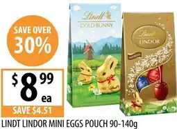 Supabarn Lindt lindor mini eggs pouch offer