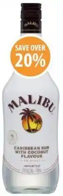 Supabarn Malibu white rum with coconut offer