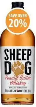 Supabarn Sheep dog peanut butter whisky offer