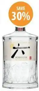 Supabarn Roku japanese craft gin 43% offer