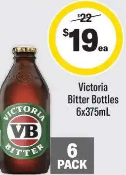Liquorland Victoria Bitter Bottles offer