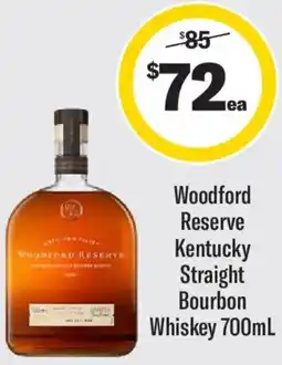 Liquorland Woodford reserve kentucky straight bourbon whiskey offer