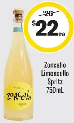 Liquorland Zoncello Limoncello Spritz offer
