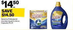 Woolworths Dynamo Professional Laundry Liquid or Capsules offer