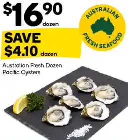 Woolworths Australian Fresh Dozen Pacific Oysters offer